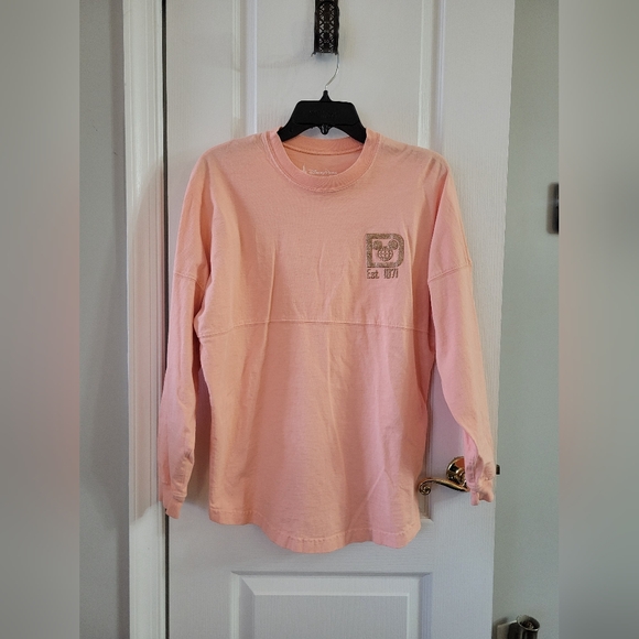 Disney Tops - Walt Disney World Long Sleeve Oversized Spirit Jersey Rose Gold Size XS